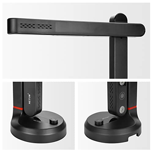 Book Scanner T101 Autofocus Document Max A4 A3 Size with Smart OCR Led Table Desk Lamp for Family Home Office(SD-800NC)