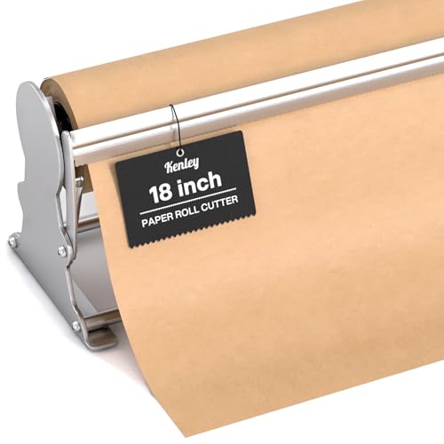 Kenley Butcher Paper Dispenser and Cutter 18 Inch - Wall Mount or Tabletop