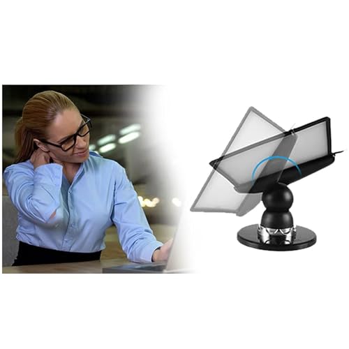 NUHSLF Desk Reference Organizer - Adjustable Desk Flip File Holder, 20 Display Pockets, 40 Sheet Capacity, Wall Mount Reference Organizer, for Office Display and Storage A4 Docu