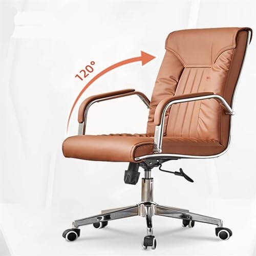 Office Chair High Back Executive Office Chair PU Leather with Armrest, Ergonomic Desk for Home Adjustable(Gris)