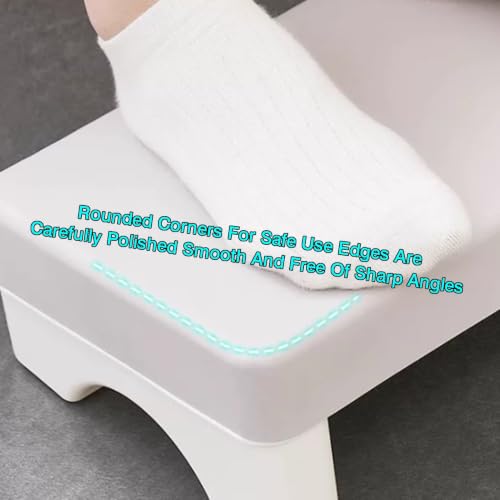 Ergonomic Foot Rest,Leg Support with 20° Tilt Angle,Under Desk Footrest for Office,Lightweight and Portable Design(White)