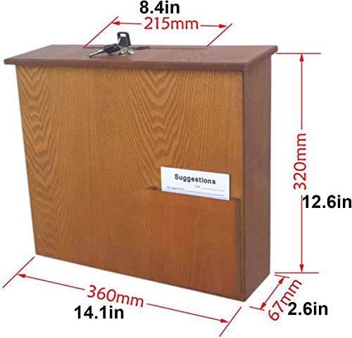 ZEELYDE Donation/Charity/Suggestion Box,Church Collection Fundraising Box Donation Charity Box Gold Cross Christian Fundraising Suggestion Ballot Box Dedication Prayer Box