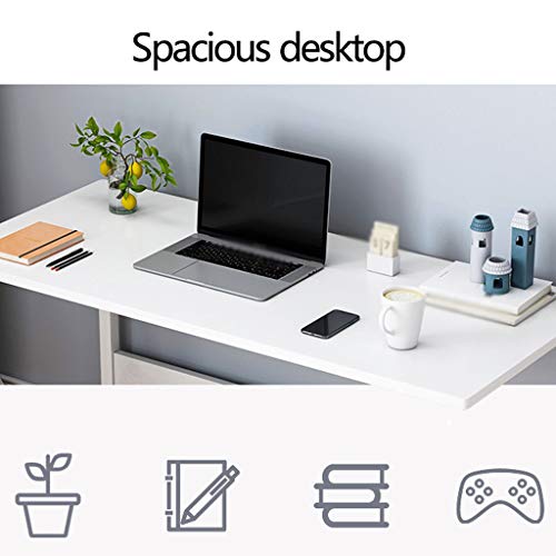 Computer Writing Desk,Laptop Study Table,Simple Study Desk,Sturdy Work Table,PC Workstation,for Home Office Notebook Desk. (Cream Coloured)