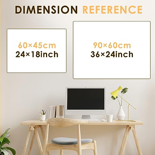 MAKELLO Dry Erase Calendar 24" x 18", Cork, Calendar Whiteboard for Wall