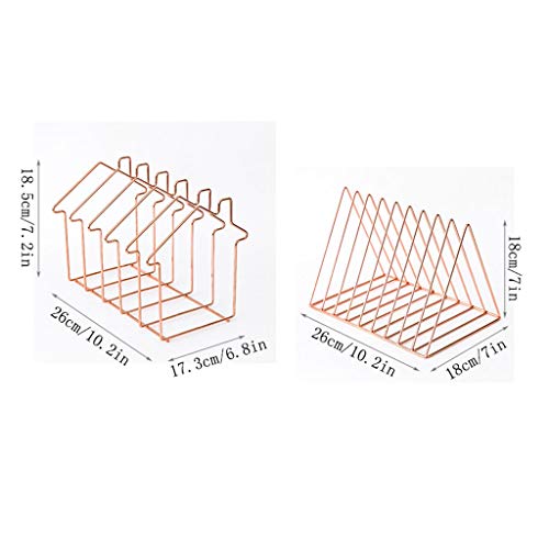 Desk File Organizer,Desktop Organizer File Sorter Magazine Rack File Magazine Folder Holder Desktop File Rack Metal Bookshelf Simple Office Data Sorting Storage Rack Suitable for Home Office Multi-fun