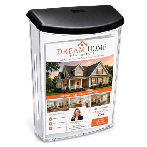 SOURCE ONE Premium Large Outdoor Real Estate Style Brochure Holder