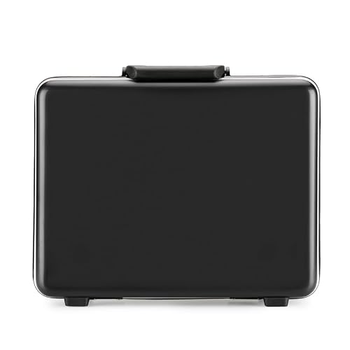 Baxi&barna ABS&PC Business Briefcase, Security Lockbox for Important Documents, New Aluminum Frame Money Box