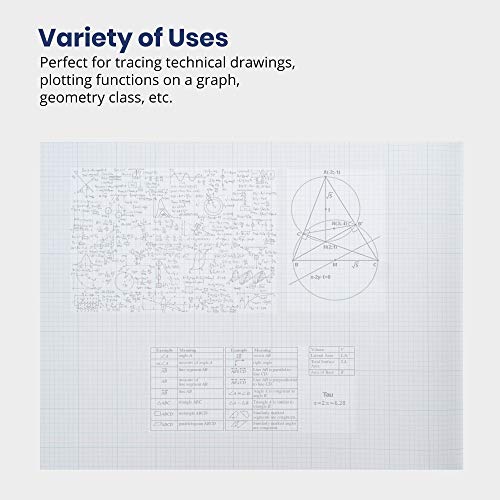 Pacific Arc Cross Section Paper Pad, 100 Sheets, 11 Inch x 17 Inch, 8 x 8 Grid