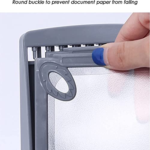 EliteBloom Wall Mounted File Holder - Desk Reference Organizer Catalog Display Rack 10 Pages Double-Sided Display Blac,