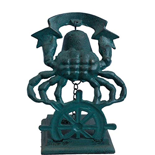 NBLGPXYG Call Bell Wrought Iron Cast Iron Decoration Welcome Dining Clock Handmade Retro Old Craft Tableware