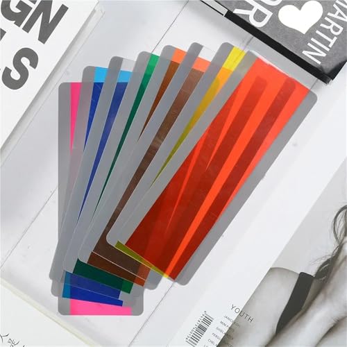 Guided Reading Strips 200 PCS Reading Guide Band for Offices Auxiliary Highlight Bar Plastic Bookmark for Students