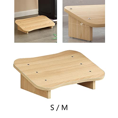 WODHAZNC Under Desk Footrest Stool Stable Non Skid Foot Rest for Work Footstool Stepping(40x30x14cm)
