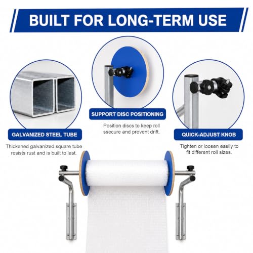 Wall Mount Bubble Cushioning Holder Bubble Foam Wrap Roll Dispenser