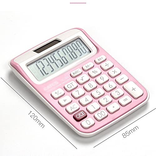 QERTYHJK 10 Digit Desk Calculator Large Buttons Financial Business Accounting Tool Portable with Lanyard