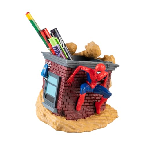Marvel SpiderMan Pen Holder & Stationery Set - Gifts, Merchandise, Figure