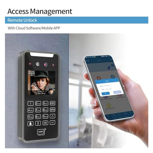 Time Clock 2.8 Inch High Resolution 2mp HD Camera Face Recognition Dynamic Face WiFi Access Control Timer Capture Machine