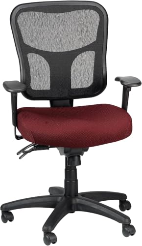 Tempur-Pedic TP8000C Ergonomic Mesh Swivel Task Chair with Tempur Material, Cooling Gel Layer, Burgundy