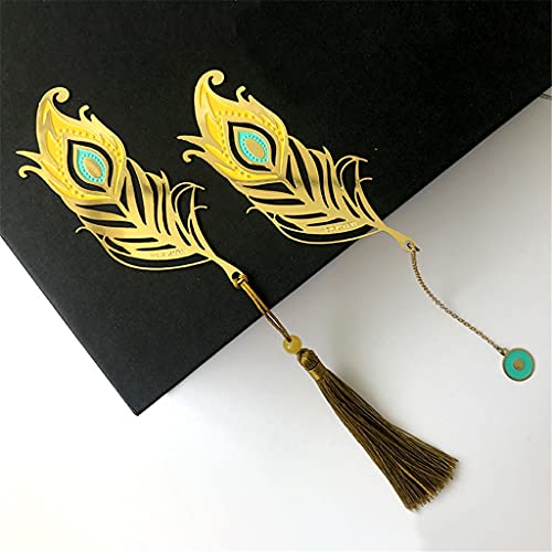 OISNGWNG Metal Bookmark Original Design Peacock Literature and Art Retro Antique Chinese Student Supplies
