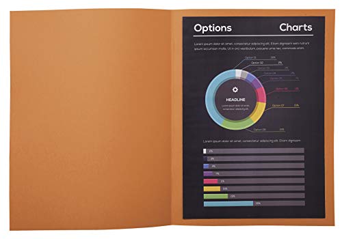 Exacompta - Ref 217001E - Rocks Square Cut Folder - 240 x 320mm in Size, Suitable for Holding A4 Documents, 210gsm Coloured Card -Assorted Colours (Pack of 10)