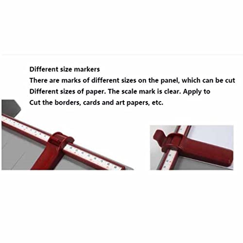 A4 A3 A6 Paper Cutter Paper Cutter Paper Cutter Photo Business Card Paper Cutter Automatic Clamp, Adjustable Guide Rail, Metal Base with Grid Lines, Guillotine Paper Cutter (Color : B)