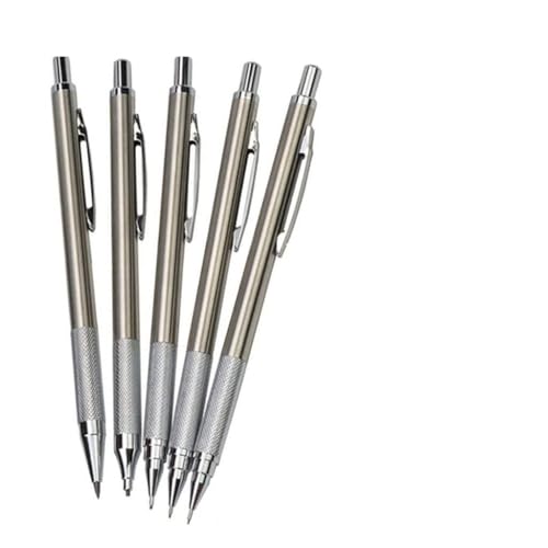 YWMLFZ 5 Pack Mechanical Pencil Set 0.3 7 .9 1. 2.0mm Drawing Design Supplies Free Eraser