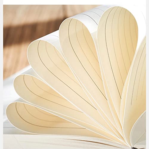 DUYHBAWRS Notebook A4 Large Business Diary Leather Soft Copy Office Notebook Agenda Journal Line Pages Thicken Notepad 260 Sheets(Style A)