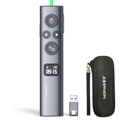 Norwii N95s Presentation Remote, Slide Clicker for PowerPoint Presentations