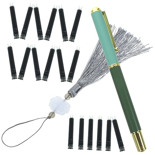Chinese Caligraphy Brush, 5 Sets Fountain Pen Brush Refillable Ink Pen Watercolor Brush Pens Drawing Pens Chinese Calligraphy Pen Chinese Calligraphy Brush Portable Calligraphy Pens Ink Painting Pen