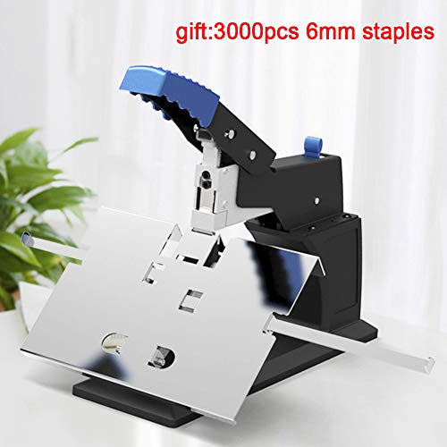 Heavy Duty Desktop Stapler with Flat & Saddle Modes, Adjustable Depth