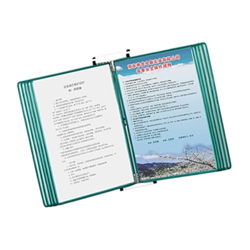 Multi-Page folders, Wall Hanging Reference System, for Organizing and Showcasing Documents, Flyers, and Brochures(A)