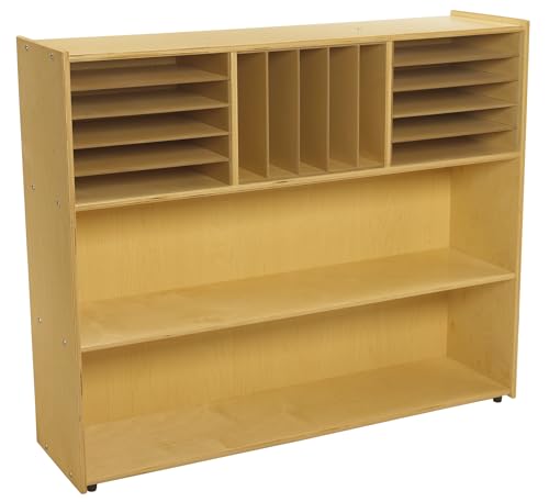 ABC Childcraft Furnishings Sectional Inserts for 3-Shelf Storage Unit, 18 Pieces, 46-3/4 x 11-3/8 x 12 Inches