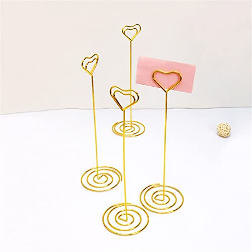 WAFEOGK Heart Shape Photo Picture Memo Holder 10 Pack Table Position Number for Wedding Decor