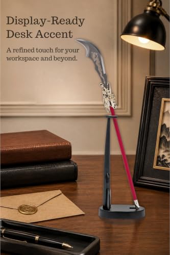 Wablade Three Kingdoms Desk Letter Opener with Stand, 9.2", Made in Japan