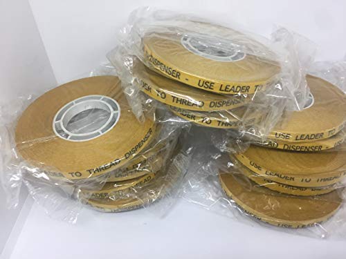 ALLTAPESDEPOT ATG Transfer Gun Double Side Refill Tapes, Reverse Wound Adhesive Transfer Tape Acid Free Gold Paper Liner ATG-7502, 1/4" X 36YD Pack of 144
