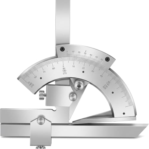 YZHYY Angle Protractor, 0-320° Accuracy 0.02° with Storage Box