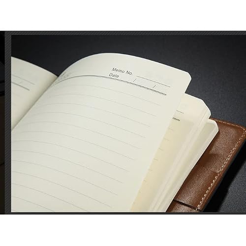 MVNOIRE Creative Office Leather Notebook B5 Daily Planner Agenda Hardcover A5 Business Diary Notepad Note Book cover