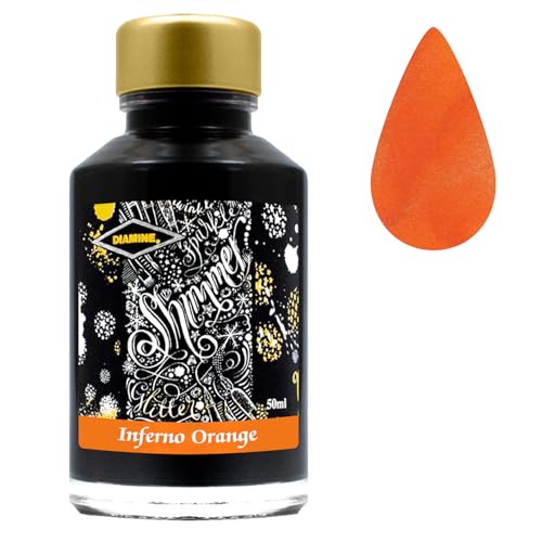 Diamine Christmas Colletion Ink Bottles 50ml with Sparkly Shimmer/Glitter Ink - Perfect Gift for Colleagues, Family & Friends Stationery Lovers! (Hot Collection)