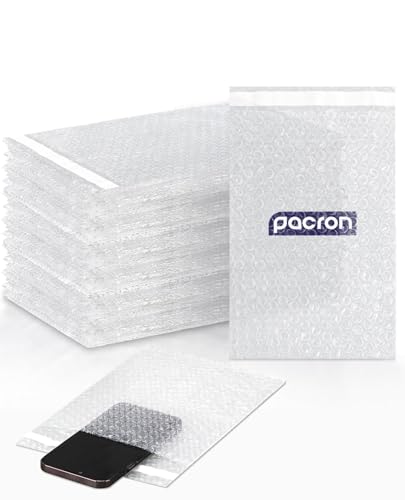 PACRON Clear bubble out Bags 8x11.5 Inch Bubble pouches 175/Qty, Self-Sealing clear bubble mailer Bubble bags for Shipping, Packing, Storage, Moving, Bubble Cushioning Wrap Bags for all Fragile China