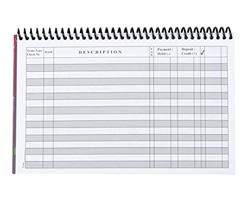 The Superior Register - Simple Account Tracker - Big Checkbook Register & Financial Ledger - Debit Card Register - Bank Register - 4 Pack, Variety, Wide Edition