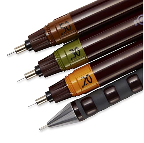 rOtring Isograph Junior Set 3X Technical Pens (0.20mm, 0.30mm, 0.50mm) + Accessories