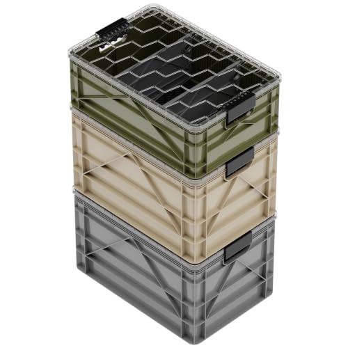 SIDIO Pro Pack, HD Stackable Storage Bins with Lids & Dividers