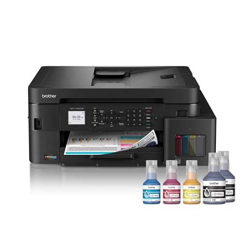 Brother INKvestment Tank 980 Wireless and Ethernet Color Inkjet All-in-One Printer with Multipurpose Tray | Includes up to 3 Years of Ink in-Box(1) and Limited Warranty(2) (MFC-T980DW)