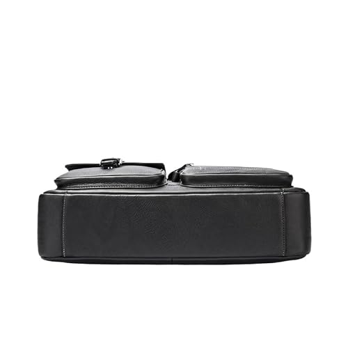Laptop Bag Men's Large Capacity Single Shoulder Top Layer Cowhide Business Briefcase