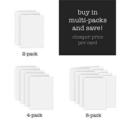 8 Pack, Inventiv 30 Second Recordable DIY Greeting Card, Voice Recorder Module, Blank White/Apply Custom Design Artwork
