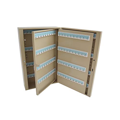 INTBUYING Key Cabinet Key Storage Lock Box Wall Mount Steel Security Key Organizer 80/100/160/200/240 Position for Key Management（240 Keys）