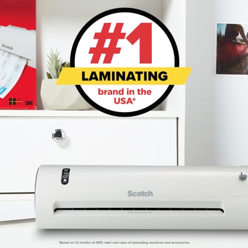 Scotch Thermal Laminating Pouches, 200 Count, Clear, 3 mil.