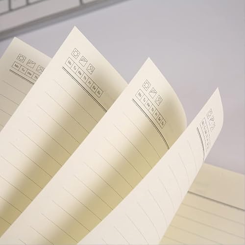 PJNKMWH A5 A6 Three Sizes 5 Colors Large Business Diary Leather Soft Copy Notebook Increase Thick Kawaii Office