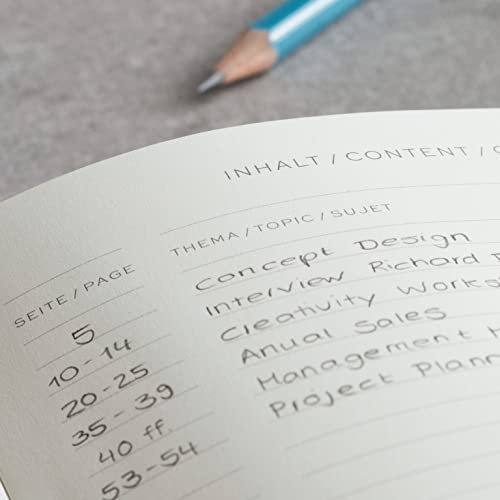 LEUCHTTURM1917 - Notebook Hardcover Medium A5-251 Numbered Pages for Writing and Journaling (Navy, Dotted)