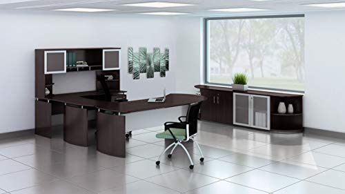Mayline Desk, Mocha Laminate