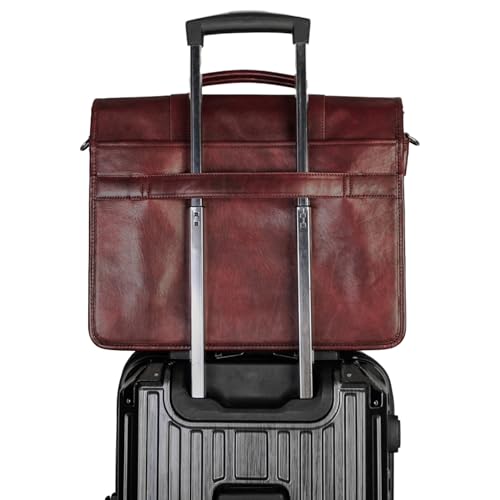Mancini Pelle D’oro Double Compartment with RFID Secure Pocket 15.6” Laptop
